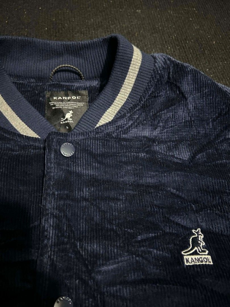 Kangol corduroy varsity jacket (Category: Coats, Jackets and Outerwear) located in Angeles City. Submitted by john3162106 (Listing ID 1462843471, Image 2). Description: Kangol corduroy varsity jacket - Excellent condition - 3k - Open for video call.