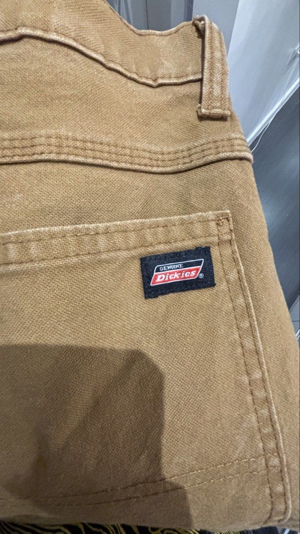 Khaki Carpenter Jeans Dickies (Category: Jeans) located in Quezon City. Submitted by ianplsss (Listing ID 1462843579, Image 2). Description: These items are personal items. Decluttering lang to make space for new ones. Prices are negotiable. Willing to give special prices if 3 or more. Message me for size and measurement and if you want more photos. Location: Quezon City Shipping will be shouldered by buyer..