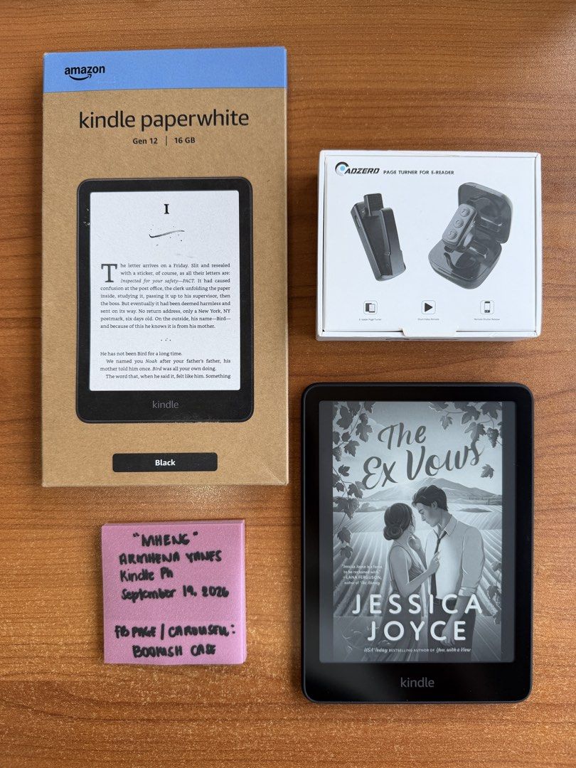 Kindle Paerwhite 6 - 12th Generation (Category: Religion Books) located in Santa Rosa. Submitted by bookishcase (Listing ID 1462693540, Image 1). Description: #forsale PTPA 👩‍💼 Thank you in advance 💖 Unit: KINDLE PAPERWHITE 6(12th Generation - Latest Generation) 16gb (black) Price: 9,000 only Inclusions: - box - manual - charging cable - page turner Ads : without ads Condition: used Refurbished unit: no Flaws: none Reason for selling: resell *