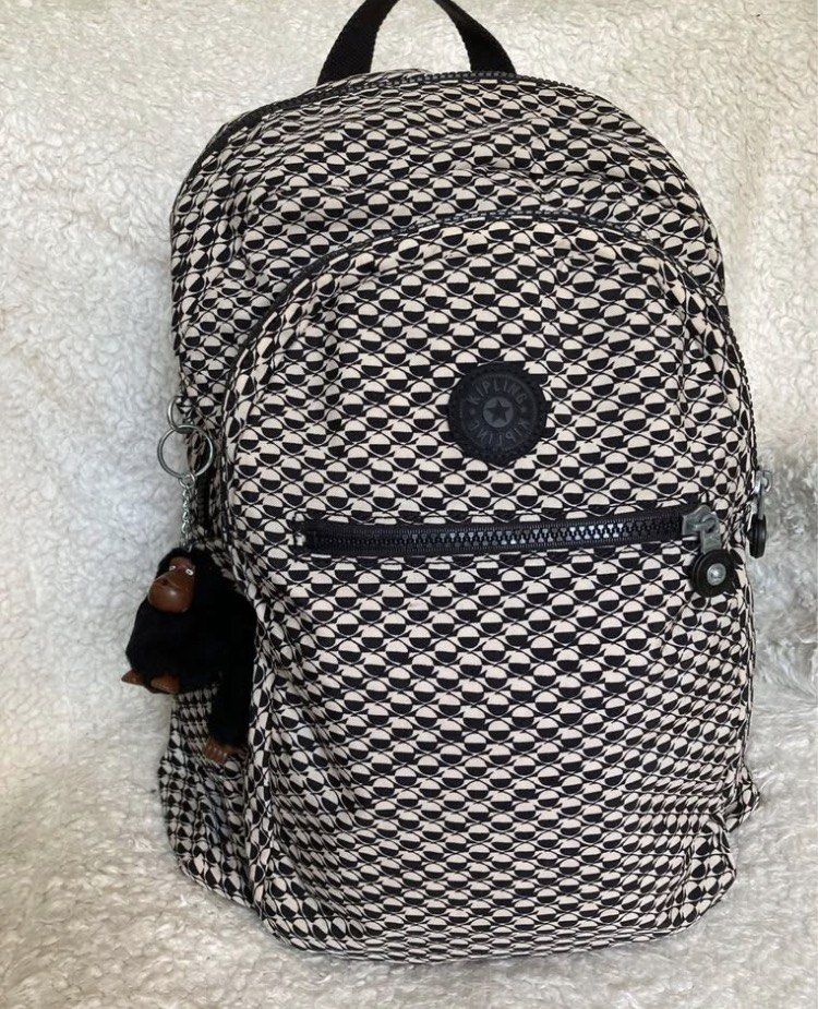 Kipling Backpack (Category: Backpacks) located in Mabalacat. Submitted by bagstrend (Listing ID 1462710660, Image 1). Description: yellow stain around zipper hemline in the main compartment only Clean inside out 17" height, 12" base width Color: b&w Unisex Very good Condition No COD, ship out after payment via gcash or BPI bank transfer. Price + sf. Courier: J&T Pay today, ship tomorrow. No ship out on Sundays. Preloved, please manage your expect