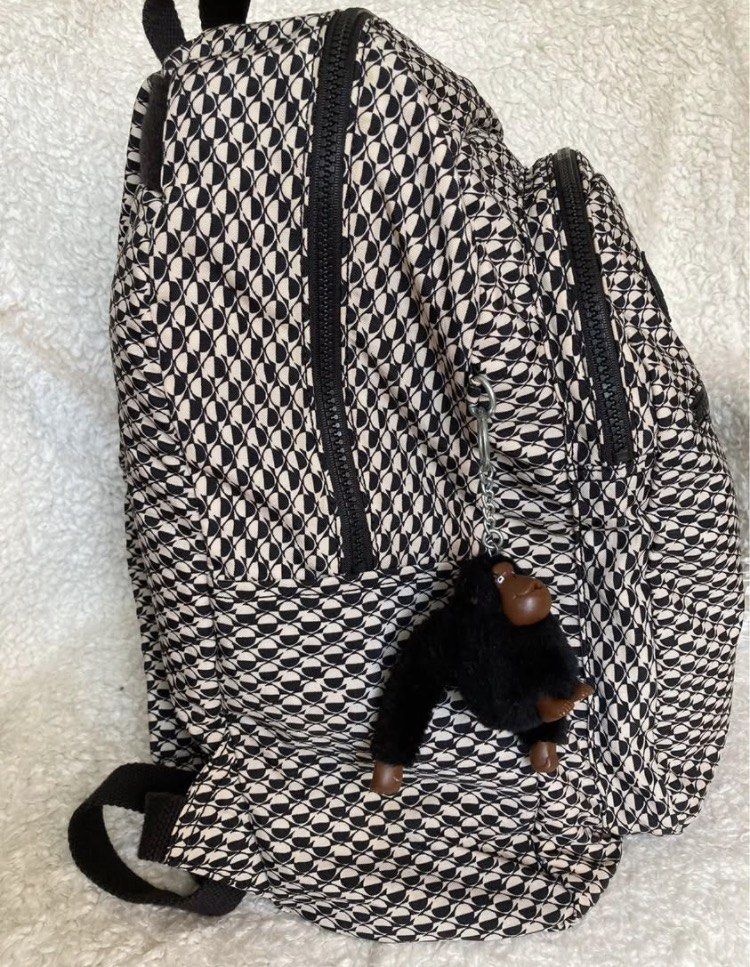 Kipling Backpack (Category: Backpacks) located in Mabalacat. Submitted by bagstrend (Listing ID 1462710660, Image 2). Description: yellow stain around zipper hemline in the main compartment only Clean inside out 17" height, 12" base width Color: b&w Unisex Very good Condition No COD, ship out after payment via gcash or BPI bank transfer. Price + sf. Courier: J&T Pay today, ship tomorrow. No ship out on Sundays. Preloved, please manage your expect