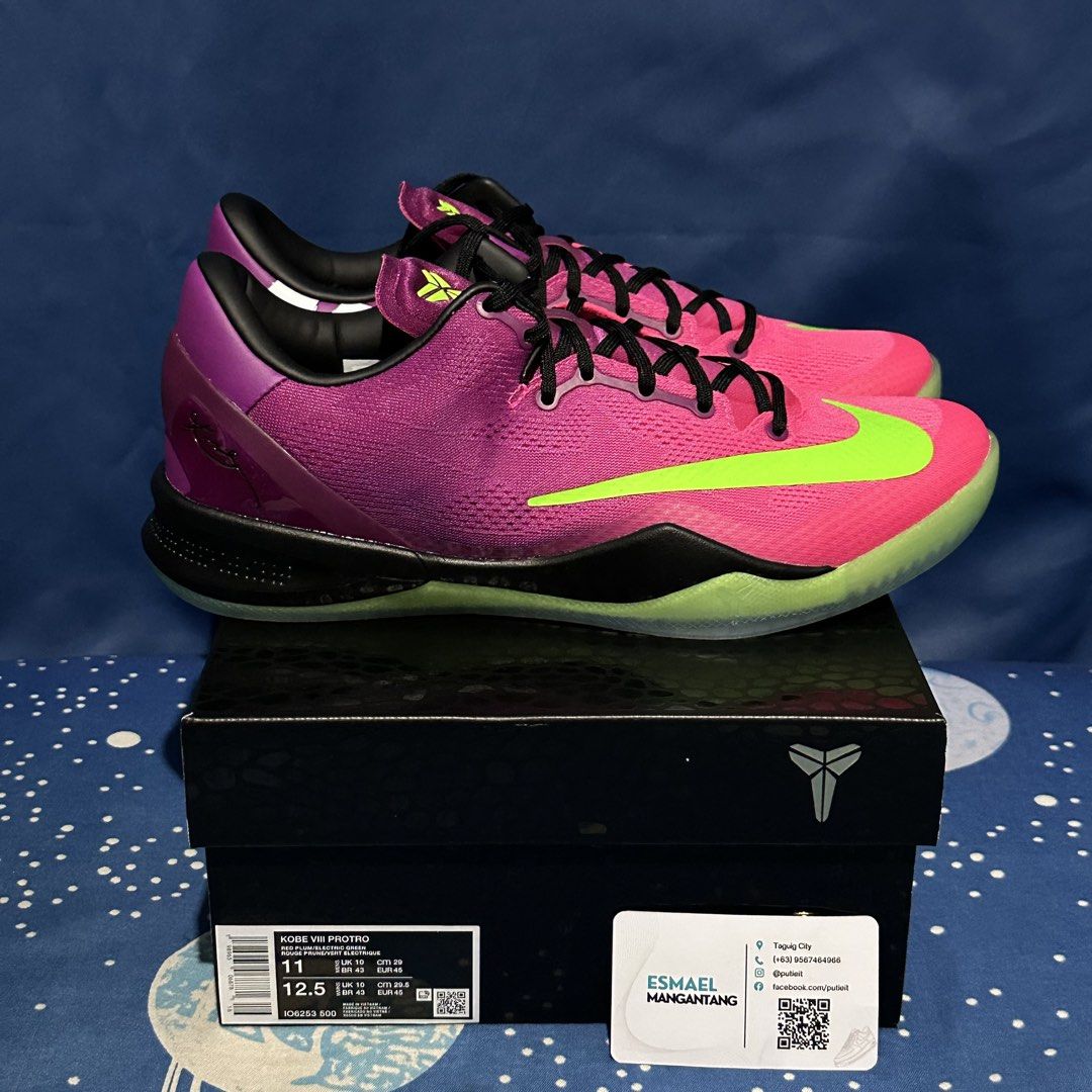 Kobe 8 Protro “Mambacurial” (Category: Sneakers) located in Taguig. Submitted by gwapongesma (Listing ID 1462847815, Image 1). Description: ‼️ FOR SALE ONLY ‼️ Kobe 8 Protro “Mambacurial” Size 11us mens Brandnew and unfitted ₱12,495 only 📍Taguig City.