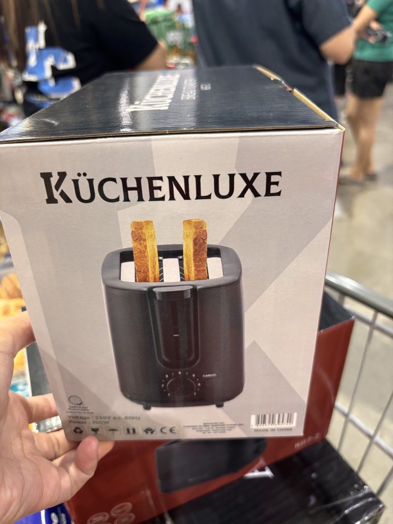 Kuchenluxe Bread Toaster KBT-2 (Category: Ovens & Toasters) located in Marikina City. Submitted by bakersclosetph (Listing ID 1462796078, Image 2). Description: - Kuchenluxe Bread Toaster (Model KBT-2) - Sleek Matte Finish - 700 Watts Power - Cancel Function - Variable Browning Control - Auto Pop-Up Feature - Easy-Clean Slide-Out Crumb Tray - Convenient Cord Storage - Stable with Anti-Slip Feet - Compact Design - payment thru BPI/Gcash Fund Trans