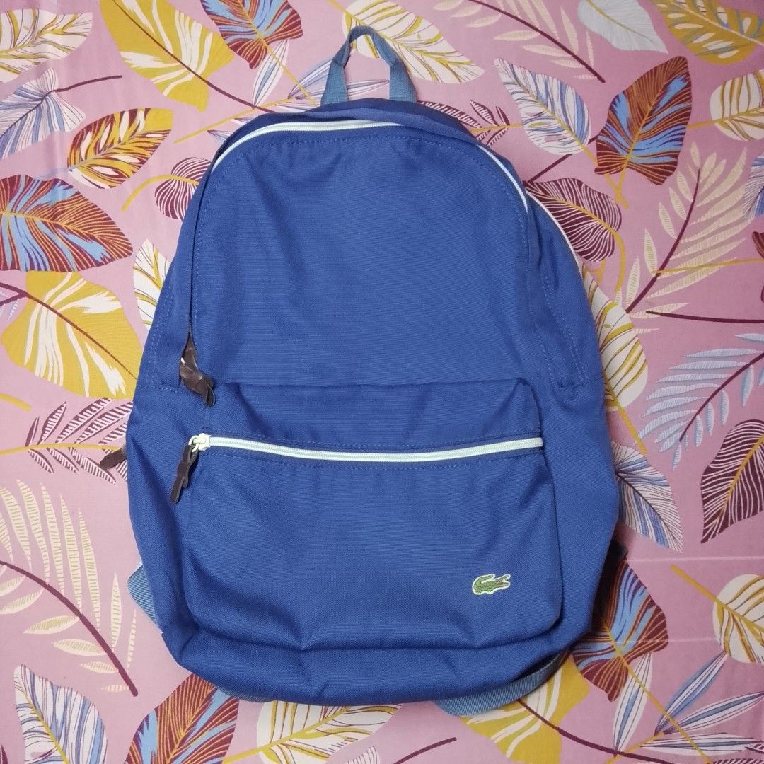 Lacoste Backpack (Category: Backpacks) located in Antipolo. Submitted by arn_thrifts_collections (Listing ID 1462820669, Image 1). Description: LACOSTE BACKPACK 1K+SF ISSUE SEE PICS.