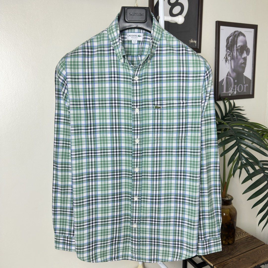 Lacoste Buttondown Long Sleeve (Medium) (Category: Formal Shirts) located in Caloocan City. Submitted by polothreadsco (Listing ID 1462876115, Image 2). Description: LACOSTE BUTTON DOWN LONG SLEEVE Size: Medium Width: 21" Length: 29" Condition: 10/10 Color rate: 10/10 Excellent Condition 100% Authentic / Original 2nd Hand No Issues Mine: 2500 NOTE: •Color may vary due to lighting •All items are second hand unless stated brandnew •Manage your expe