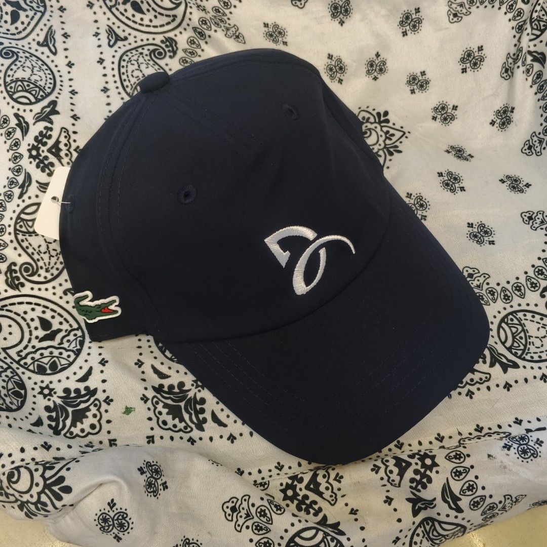 Lacoste cap (Category: Caps & Hats) located in Manila. Submitted by janna_m (Listing ID 1462840234, Image 1). Description: Djokovic Novak Drifit tennis cap (Dark blue) EXCELLENT CONDITION ✅ NO ISSUES ✅ DM FOR INQUIRIES 📩.