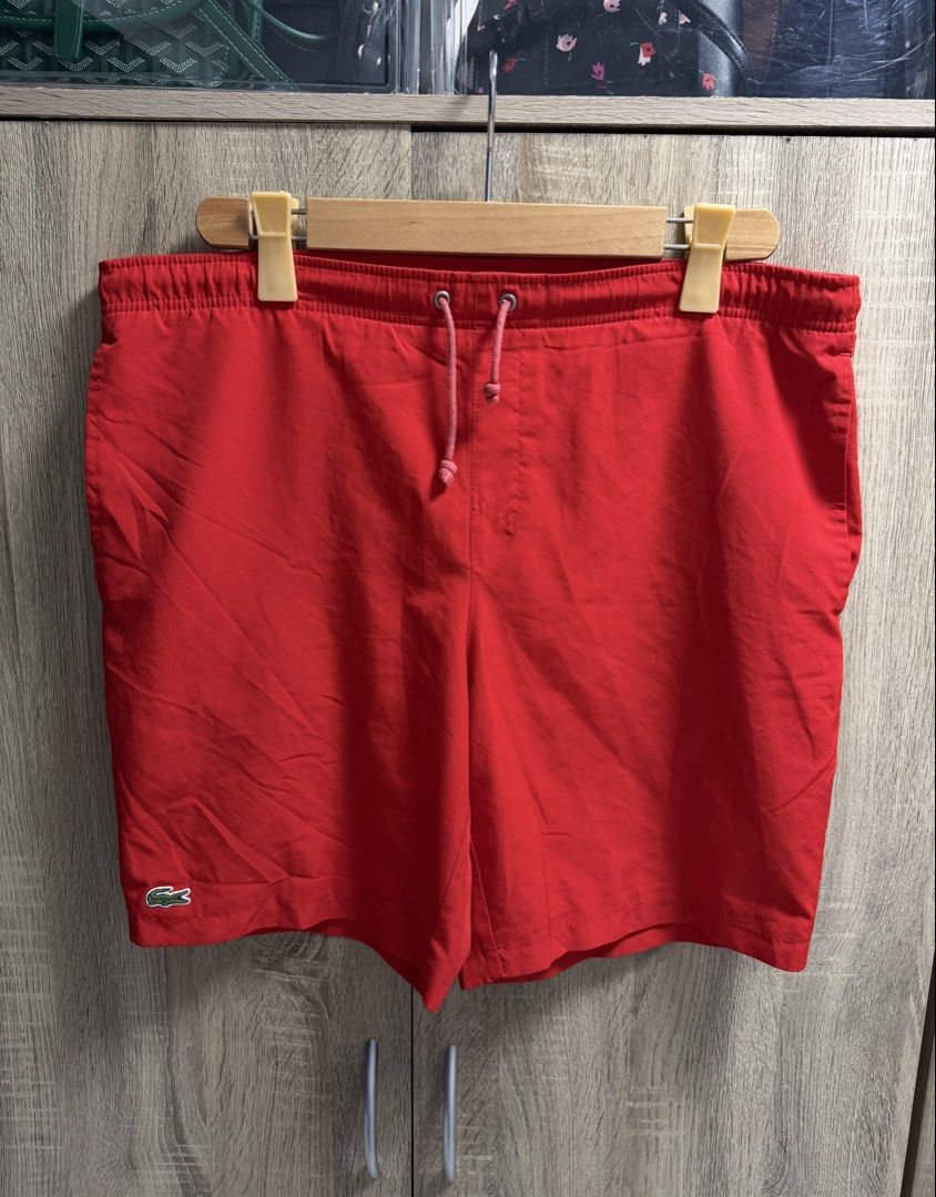 Lacoste Drawstring Swim Short (Category: Shorts) located in Cavite. Submitted by PRIVATE.Selection (Listing ID 1462760329, Image 2). Description: Lacoste Drawstring Swim Short Size M W- 32-36 L- 18 Good as New .
