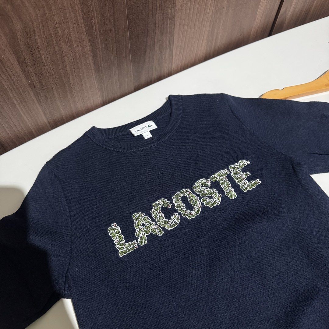 Lacoste kids embroidered sweatshirt (Category: Babies & Kids Fashion) located in Valenzuela. Submitted by shop.spark.joy (Listing ID 1462884613, Image 1). Description: 18 x 15 in.