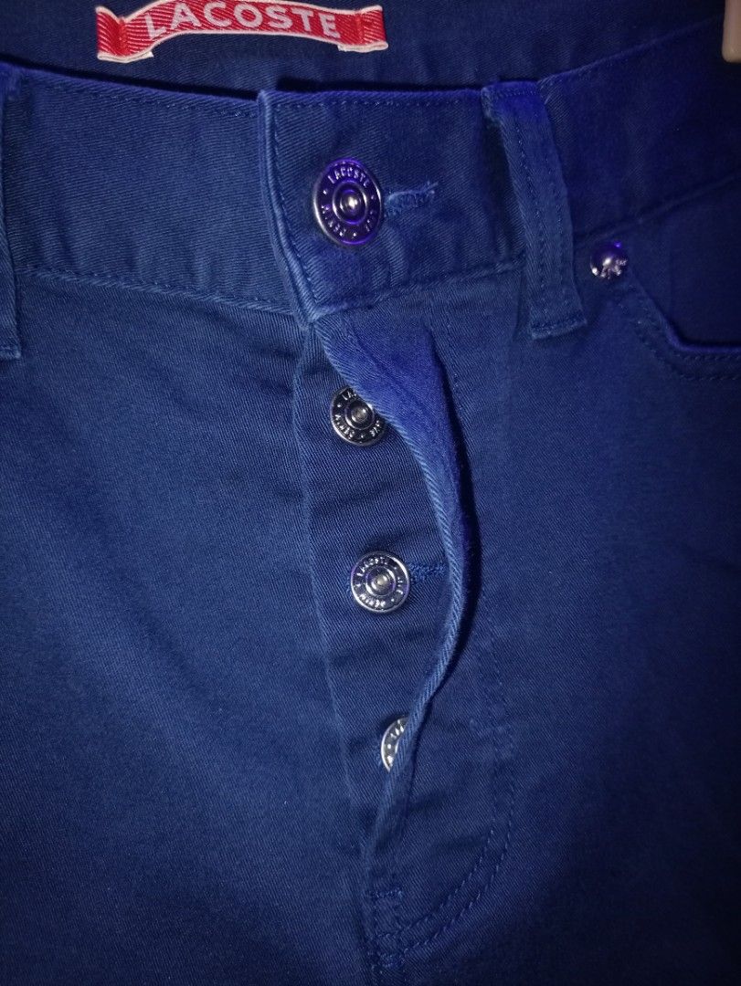 Lacoste Live Navy Blue Bermuda Short (Category: Shorts) located in Manila. Submitted by naixhrift (Listing ID 1462872547, Image 3). Description: - Lacoste Live Bermuda short - Size Small - 4pocket - Iconic Lacoste crocodile logo on front pocket - Length 20 - Waist 30 to 32 1000 plus ship jnt courier paymen on gcash.