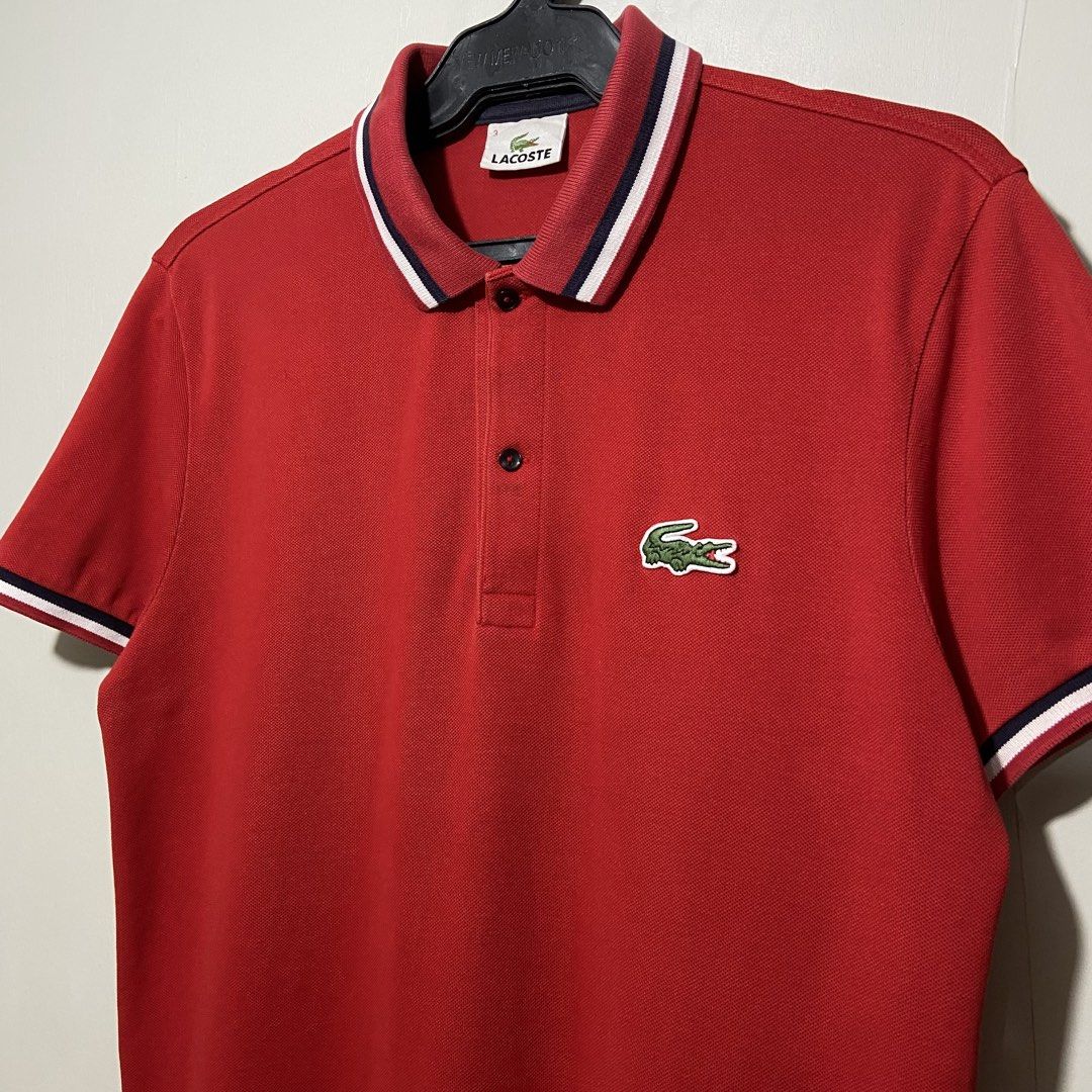 Lacoste Poloshirt semi big logo (Category: Luxury Apparel) located in Cebu City. Submitted by kibinilats (Listing ID 1462768578, Image 2). Description: Lacoste Poloshirt semi big logo Excellent condition Size 3 or Medium 19.5x27 Pm.