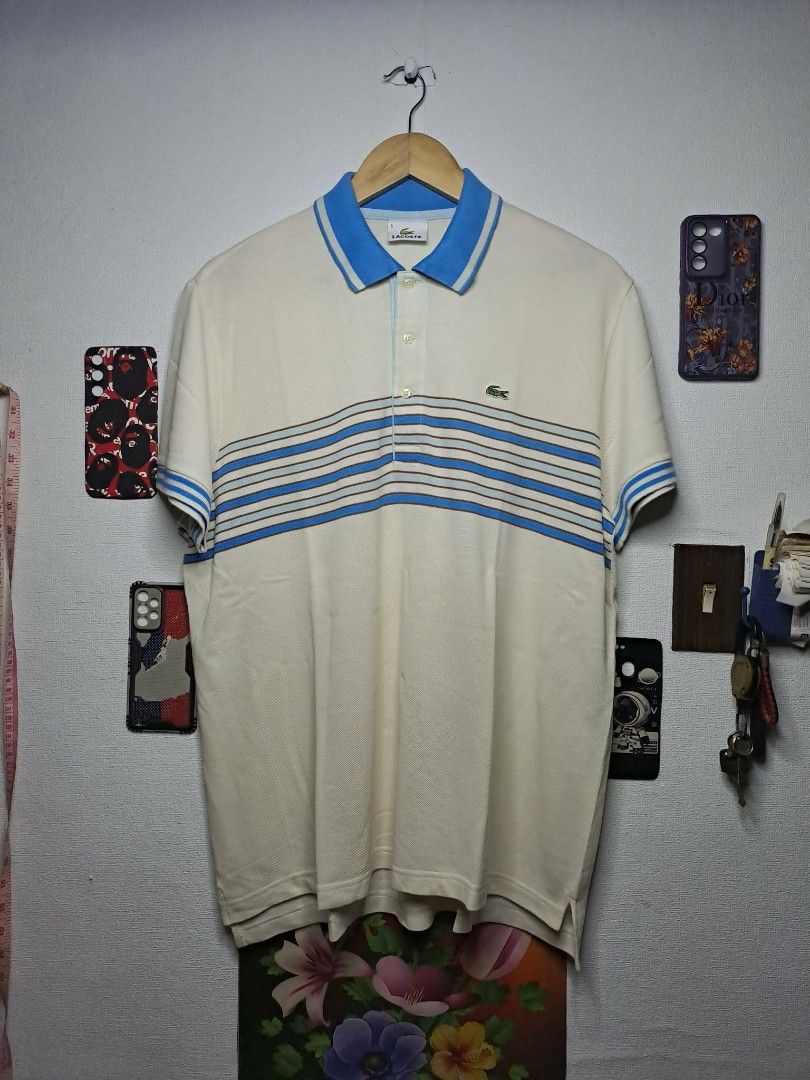 Lacoste Stripe Classic Fit Sued (Category: Luxury Apparel) located in Quezon City. Submitted by yaseen73 (Listing ID 1462870593, Image 1). Description: Vintage Lacoste Devanley F5191 Made in France - Classic Fit - Size # 5 - Main Color : Off - White - Multi - Tone - Sued Cotton - Dimensions : Please Refer to the Photo - Pristine Condition COURIER : J&T Lalamove MOP : G C A S H B A N K T R A N S F E R Seller's Location : 📍Brgy. Pansol, Q.C.