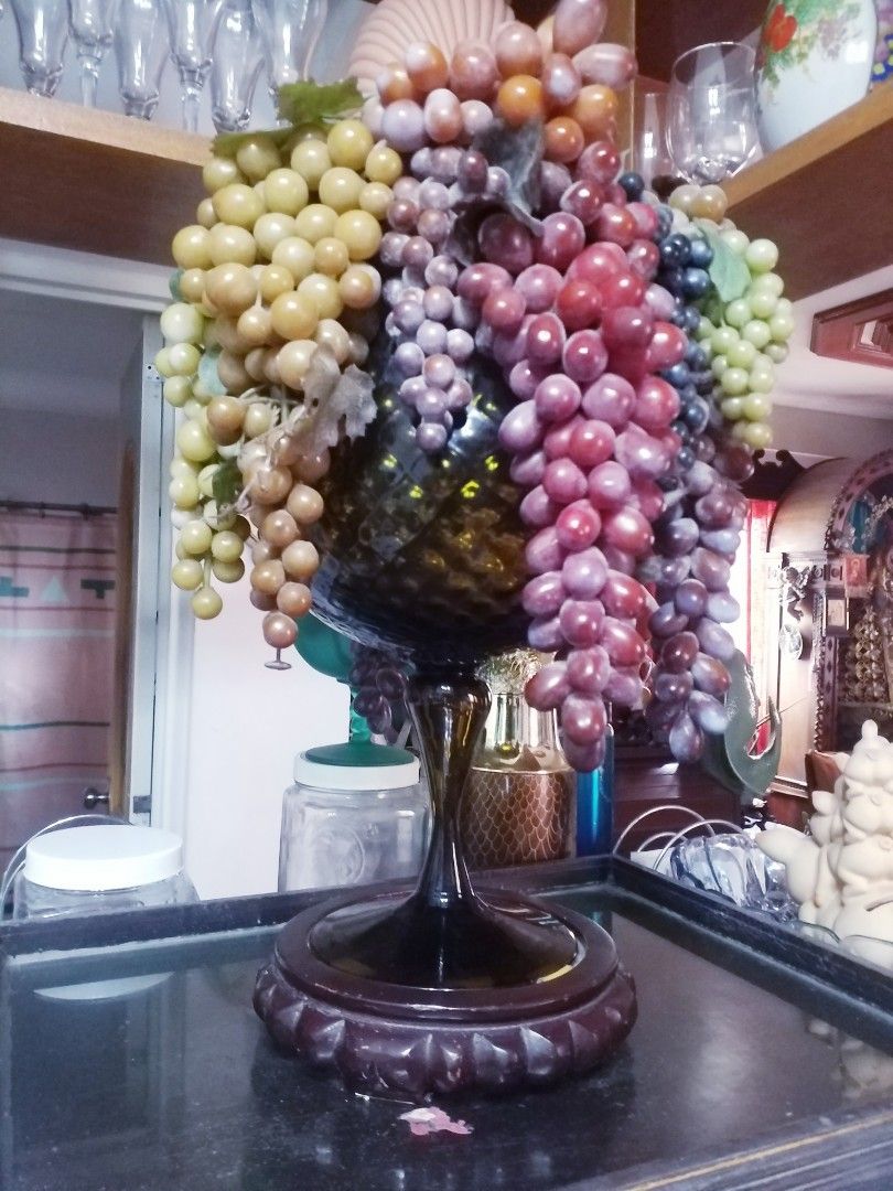 Large Artificial Grapes Decor - Multi-Color (Category: Artificial Plants & Flowers) located in Manila. Submitted by jaypapa (Listing ID 1462881173, Image 1). Description: - Realistic artificial grape bunch - Available in green, red, purple, and yellow - Attached to a dark brown base - Adds a pop of color to any space - Ideal for home decor, kitchens, dining rooms, or centerpieces.