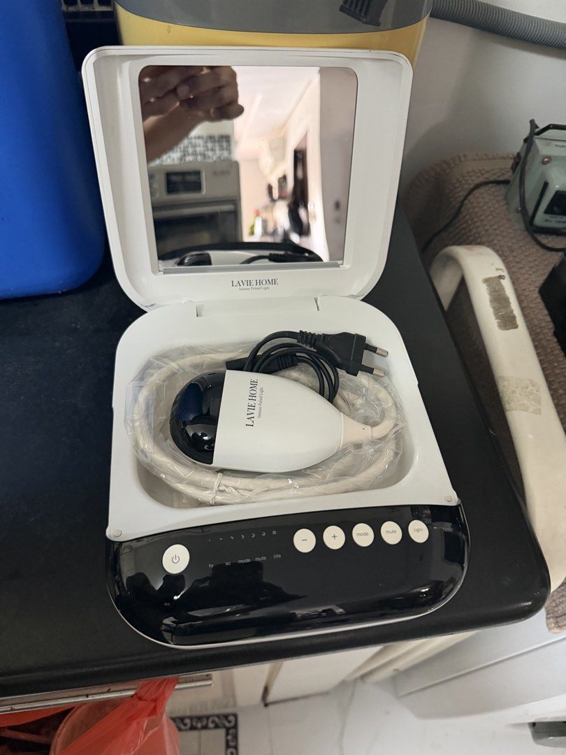 Lazer Hair Remover (Category: Other Home Appliances) located in Bulacan. Submitted by mysticdeer.6d7f47 (Listing ID 1462685359, Image 1). Description: The image shows a LAVIE Home Intense Pulsed Light (IPL) hair removal system, which is an at-home beauty device designed for hair reduction and skin care treatments..