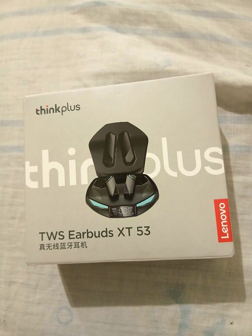 Lenovo Thinkplus XT53 TWS Earbuds (Category: Earphones) located in General Trias. Submitted by iamboca (Listing ID 1462695804, Image 1). Description: Brand New / Complete Set Low-latency mode – great for gaming, videos & music Clear stereo sound with strong bass ⚡ Fast & stable Bluetooth connection 💡 LED battery display on charging case 🔋 Long playback time 📦Complete with original box & charging case.