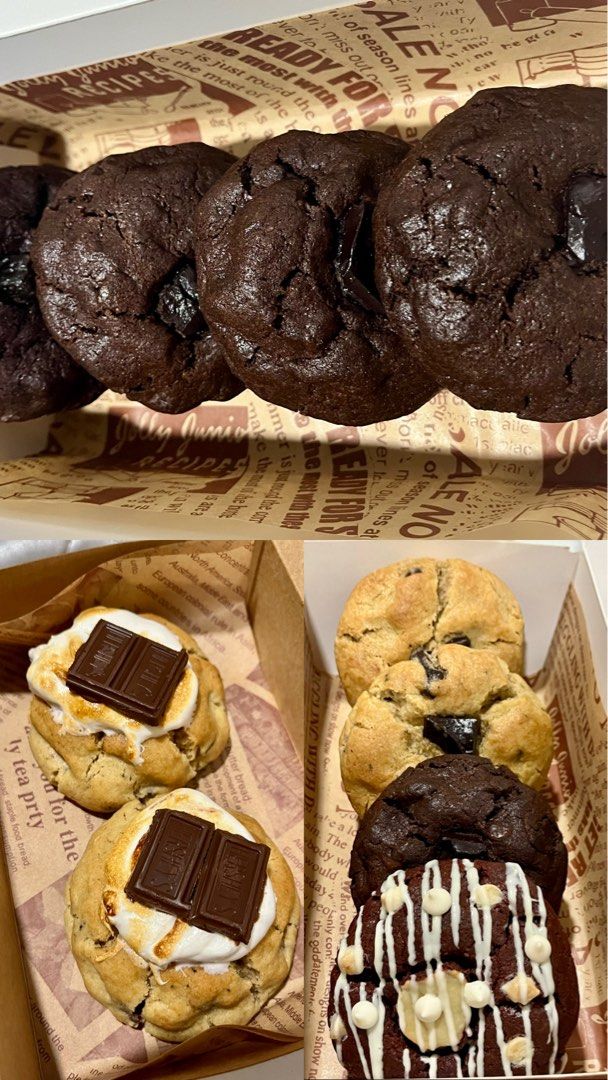 Levain Style Fresh Baked Cookies (Category: Homemade Bakes) located in Manila. Submitted by erlyn17 (Listing ID 1462711875, Image 3). Description: Baked fresh per order - 30 mins to 1 hour baking time To guarantee freshness, each batch is baked on the day/time of delivery or pick-up.🫶 Available Flavors Now: 60g - Classic | S’mores | Double Choco | Red Velvet | Matcha Berry | Biscoff 100g - Pre-order Only. 📍Gulod, Novaliches 🛵 Delivery around N