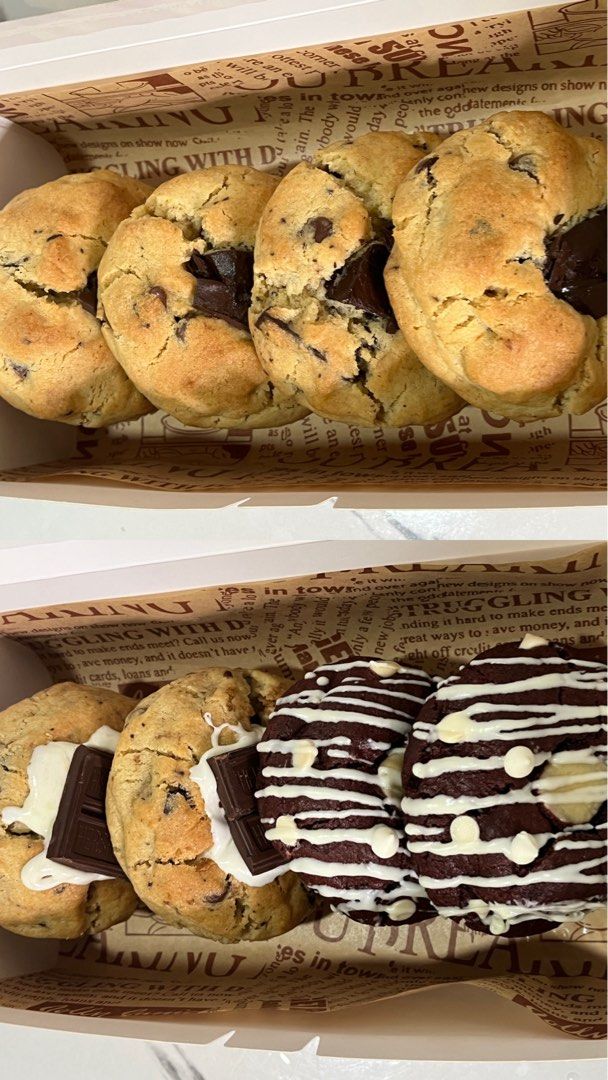 Levain Style Fresh Baked Cookies (Category: Homemade Bakes) located in Manila. Submitted by erlyn17 (Listing ID 1462711875, Image 2). Description: Baked fresh per order - 30 mins to 1 hour baking time To guarantee freshness, each batch is baked on the day/time of delivery or pick-up.🫶 Available Flavors Now: 60g - Classic | S’mores | Double Choco | Red Velvet | Matcha Berry | Biscoff 100g - Pre-order Only. 📍Gulod, Novaliches 🛵 Delivery around N