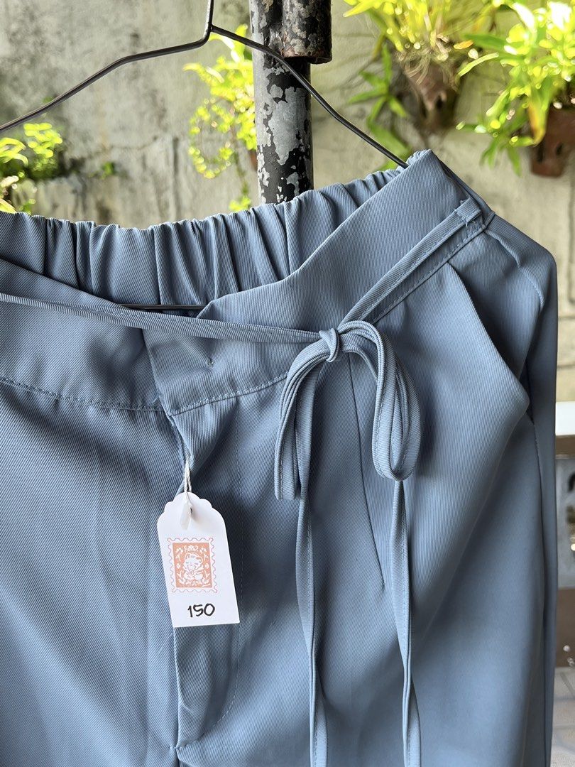 Light Blue Flared Pants (Category: Other Bottoms) located in Dinalupihan. Submitted by penaflorcj (Listing ID 1462841153, Image 2). Description: - Elastic waistband at the back - Front tie detail - Side pockets - Ideal for casual wear rfs: decluttering *sale price + discount when you buy more than 2 items.