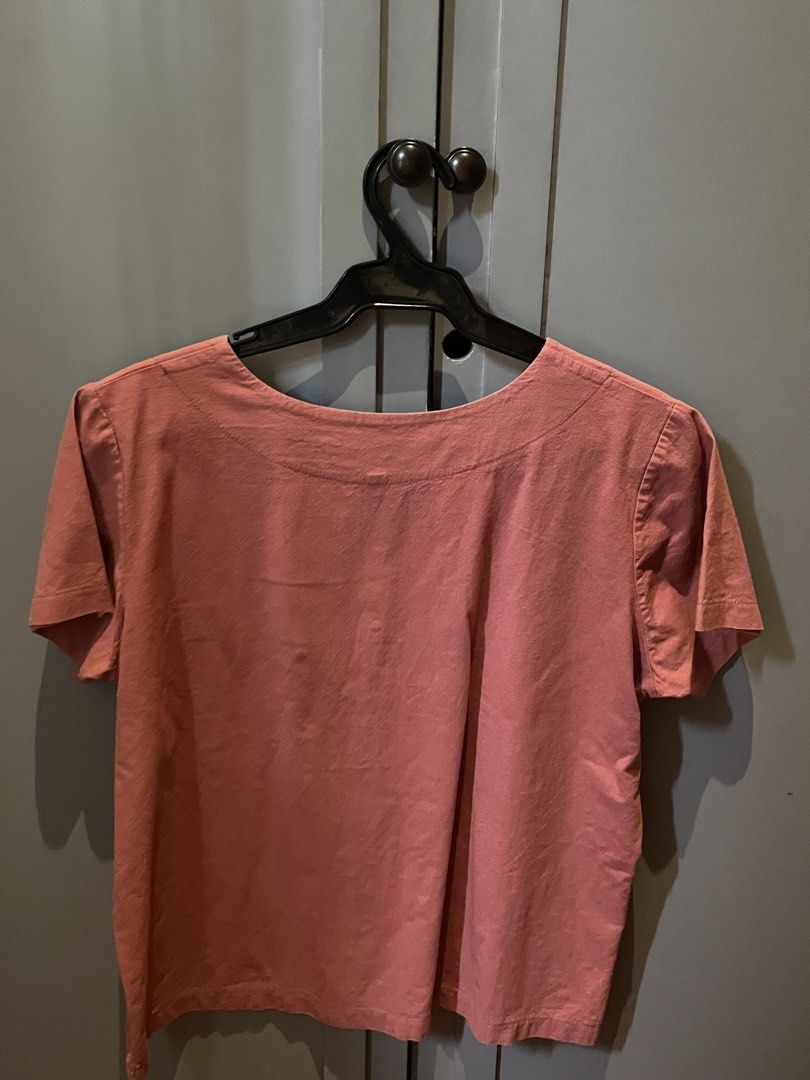 LOCAL BRAND Rust Blouse (Category: Blouses) located in Las Pinas. Submitted by limcmc (Listing ID 1462850342, Image 3). Description: ‼️ USED THRICE. 🚫 Tag/s 🚫 When Worn Pics Og Price: Each 200~ RFS: Decluttering MOP: Gcash & BDO (NO REFUNDS) Shipping: Shouldered by the buyer (gogoexpress, j&t, lalamove) ✨ DM me for more inquiries!.