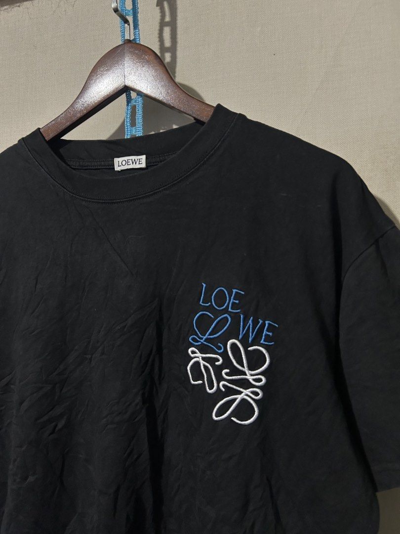 LOEWE embroidered tee (Category: Luxury Apparel) located in Santa Rosa. Submitted by unexpected.finds4026 (Listing ID 1462877769, Image 3). Description: Large on tag 24 W 28 L Best fit to L- XL complete tags heavy cloth 9.5/10 color rate no flaws .