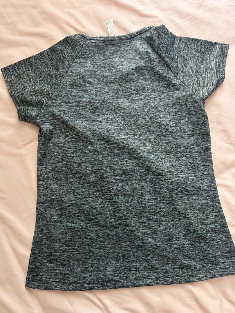 Lotus Activewear Gray T-shirt (Category: Activewear) located in Manila. Submitted by leean0924 (Listing ID 1462884973, Image 2). Description: - Grey marled short sleeve t-shirt - Comfortable material, suitable for active wear - Size: Medium (M) - Ideal for workouts .