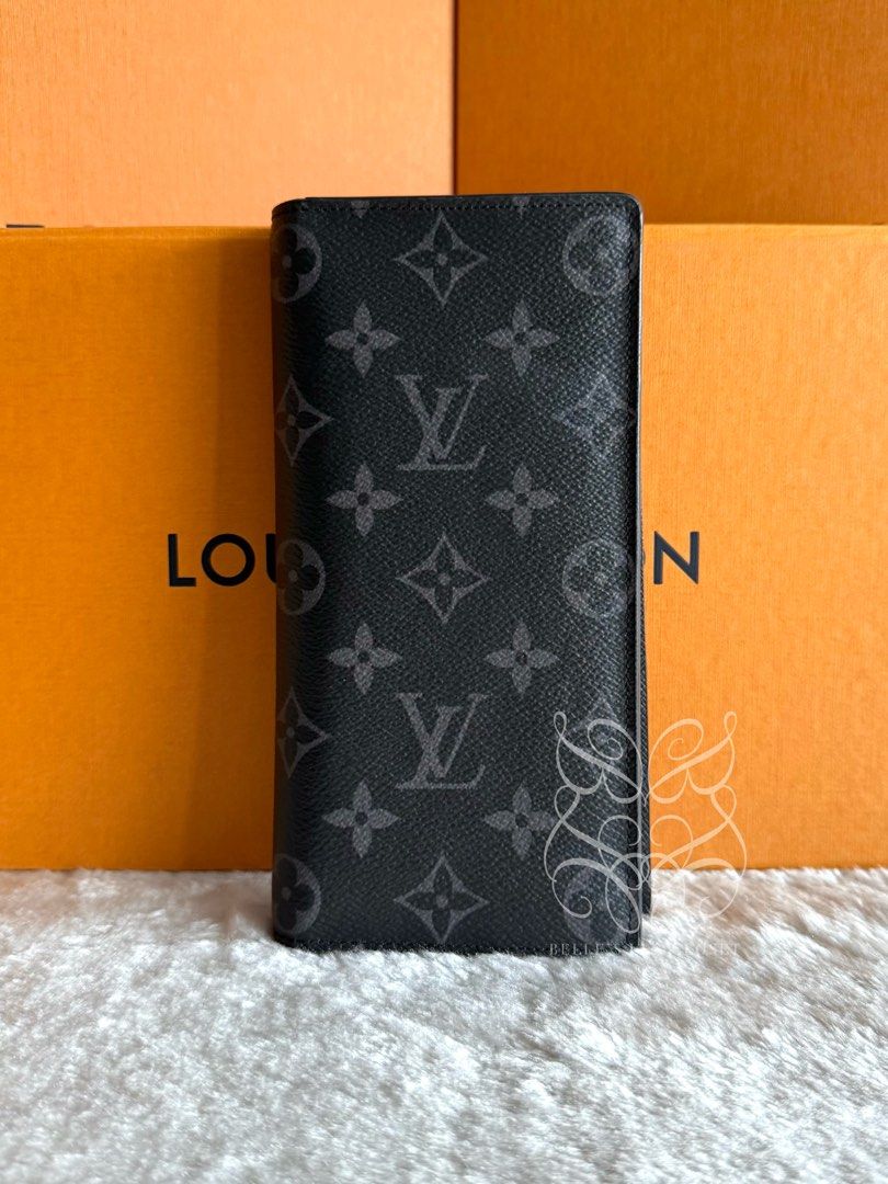 Louis Vuitton Brazza Wallet in Monogram Eclipse Canvas (Category: Luxury Bags & Wallets) located in Paranaque City. Submitted by belles_lux_closet (Listing ID 1462807151, Image 2). Description: AUTHENTIC BRAZZA WALLET IN MONOGRAM ECLIPSE CANVAS (Microchipped & Full Set) ✅ 100% Guaranteed Authentic ✅ Microchipped ✅ Excellent Condition, Rank A ✅ Comes with dust bag and box! ✅ Legit seller ✅ Retails at ~Php 50,000 in-stores, selling for only Php 35,