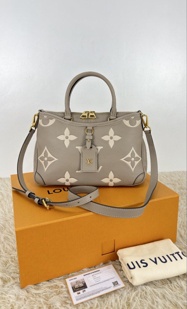 Louis Vuitton Trianon PM Monogram Empreinte (Category: Luxury Bags & Wallets) located in Manila. Submitted by luxuryprelovedbagsby_by_agnes (Listing ID 1462844655, Image 1). Description: 205K SRP Excellent Condition Super Rare Find Microchipped Dimensions: 28cm x 18cm 8cm.