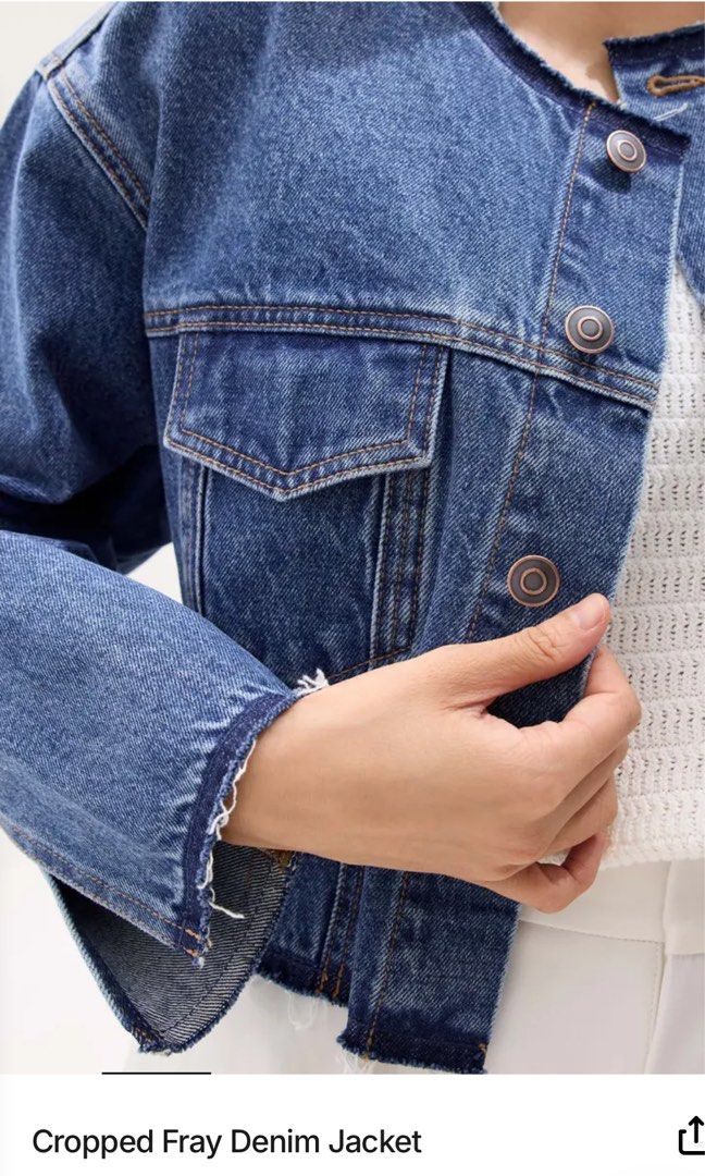 Love Bonito | Denim Jacket Small (Category: Coats, Jackets and Outerwear) located in Roxas City. Submitted by elliesuite (Listing ID 1462841077, Image 2). Description: Read: LAST PRICE POSTED ‼️ NO WHEN WORN ‼️ NO MEASUREMENTS Brand New with Tags Size: Small Love the fit! SF c/o Buyer. (JRS Express ONLY ₱180) No grab/lala (not from the Metro) All sales are final. No REFUND. No return / exchange. .