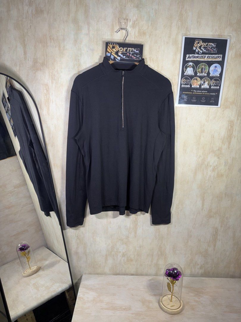 LULULEMON SURGE WARM HALF ZIP LONGSLEVE SHIRT (Category: Coats, Jackets and Outerwear) located in Cabuyao City. Submitted by pormanation-thrift-store (Listing ID 1462684209, Image 3). Description: LULULEMON SURGE WARM HALF ZIP LONGSLEVE SHIRT Condition: LIKE NEW Color rate: 10/10 (PWEDE SA MASELAN) Size: MEDIUM Dimes: 20”Wx26-28”L Issue: NONE‼️ Price: 2000.