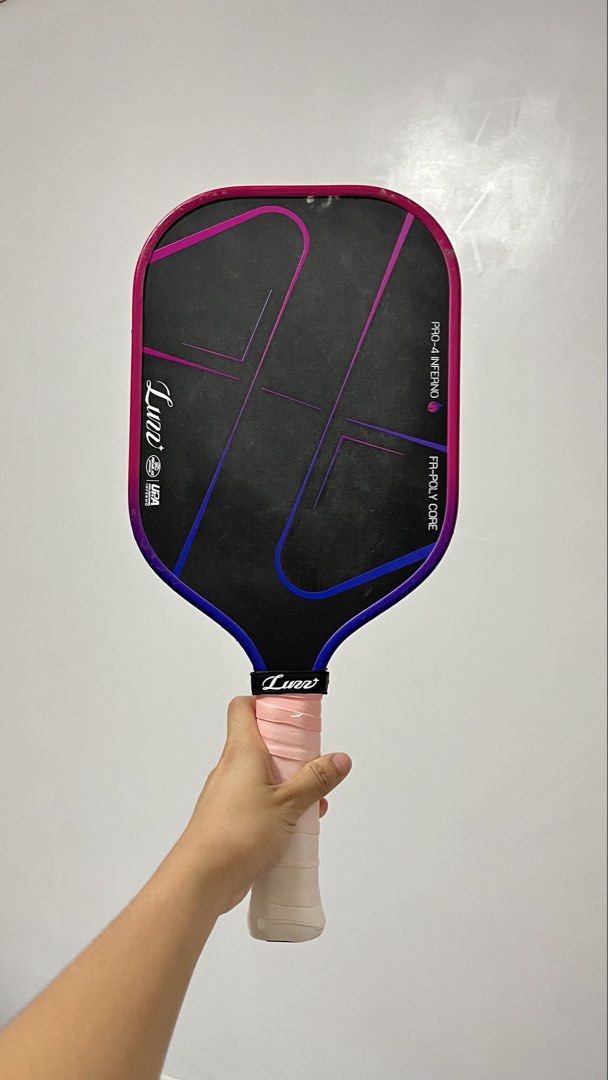 Luzz Inferno Pro 4 Pickleball Paddle (Category: Racket and Ball Sports) located in San Pedro. Submitted by shopniners (Listing ID 1462702946, Image 1). Description: NO LOW BALLERS Used for content videos only good as new!! GUARANTEED AUTHENTIC ✅.