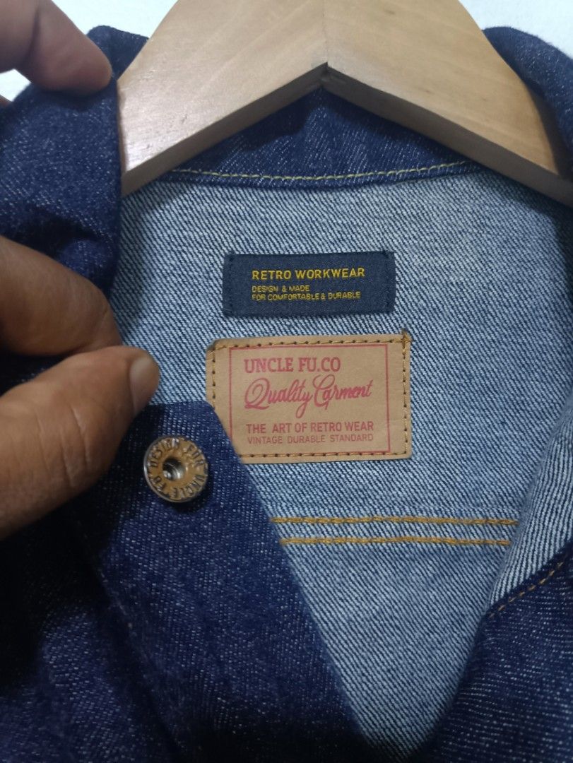 Maden type 3 denim jacket (Category: Coats, Jackets and Outerwear) located in Muntinlupa City. Submitted by kamiseta01 (Listing ID 1462836346, Image 3). Description: authentic maden type 3 denim jacket vintage cut no hand warmer pocket medium raw denim crispy condition excellent condition.