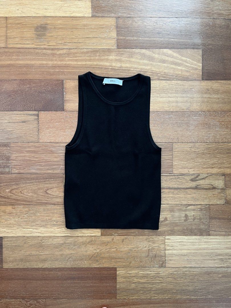 Mango basic black top (Category: Sleeveless) located in Quezon City. Submitted by danicasells (Listing ID 1462736906, Image 1). Description: Basic black fitted top Size S RFS: decluttering.