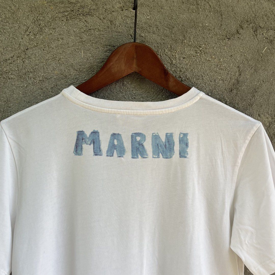 MARNI X FLAMINIA VERONESI (Category: Shirts) located in Manila. Submitted by flippinn (Listing ID 1462714009, Image 3). Description: Medium 17.5W 24L Need wash, Yellow stain Lalamove or J&t Express + Shipping fee.