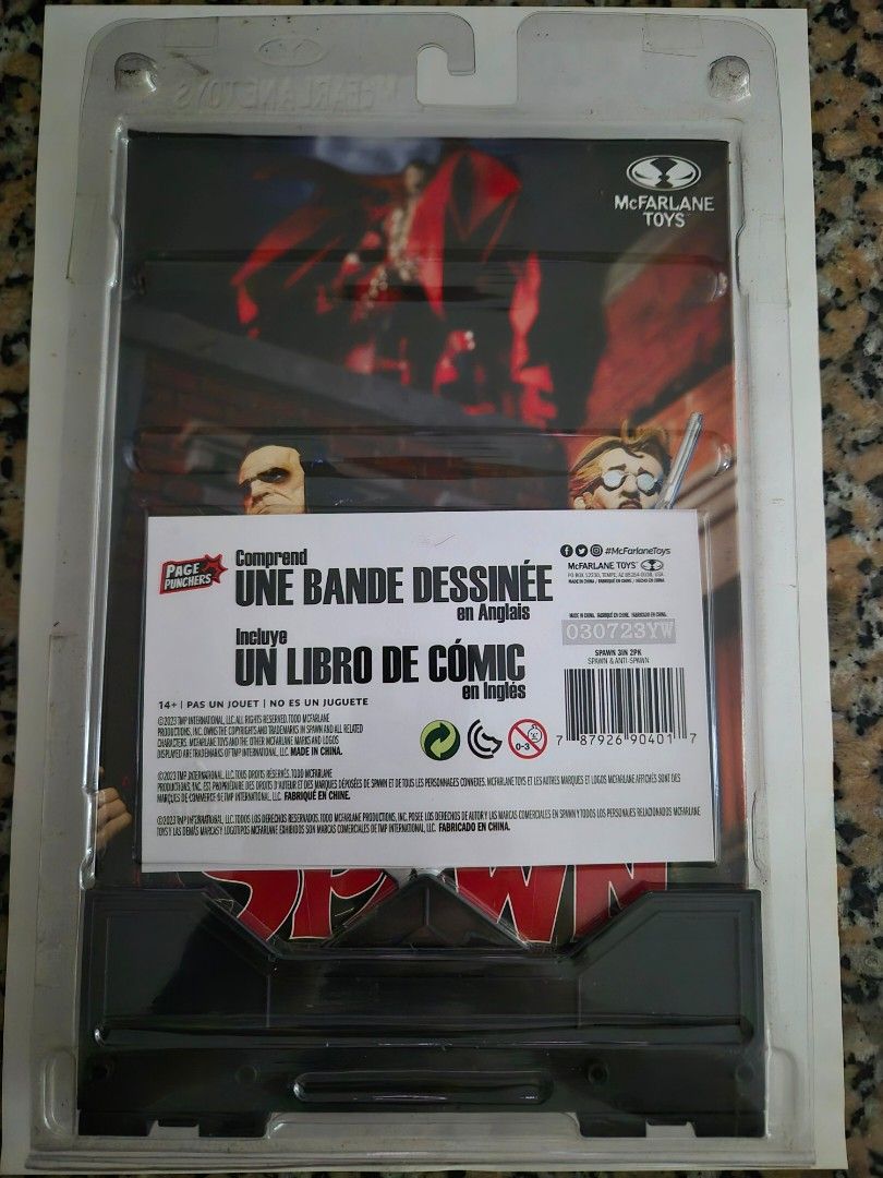 Mcfarlane Page Punchers - Spawn & Anti-Spawn (Category: Figurines & Statues) located in Muntinlupa City. Submitted by royalstar-4914 (Listing ID 1462794800, Image 2). Description: Mcfarlane Page Punchers - Spawn and Anti-Spawn - Mint in Sealed Box - With free Spawn #1 comics Very RARE and highly collectible! Well taken cared of since it's from my personal collection. Kept inside my glass cabinet since Day 1 in a pet and smoke free environment. Pr