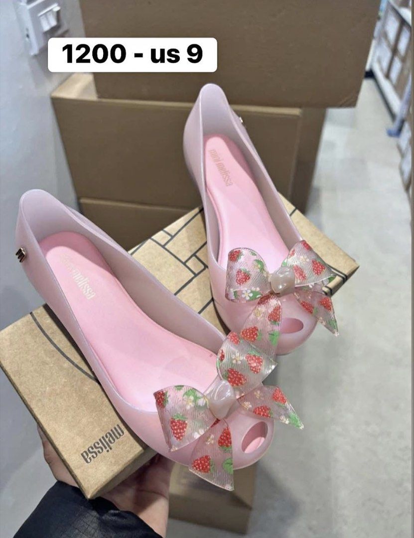 Melissa assorted (Category: Flats & Sandals) located in Cavite. Submitted by mainestreams (Listing ID 1462868230, Image 2). Description: Price are shown in each photo Assorted Melissa All original with box Brand new Location: Bacoor, Cavite.