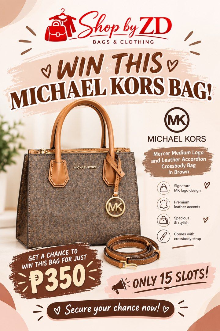 Michael Kors Mercer MD raffle! (Category: Cross-body Bags) located in San Jose del Monte. Submitted by shop_by_zd (Listing ID 1462743974, Image 1). Description: Please follow my FB page: Shop By ZD Dun po ako mag raraffle.