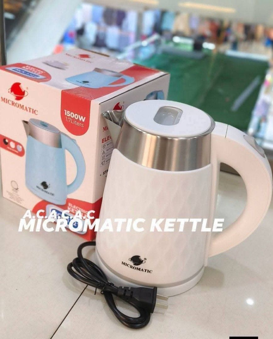 Micromatic Electric Kettle 1.7l (Category: Kettles & Airpots) located in Manila. Submitted by yzcartph (Listing ID 1462852735, Image 3). Description: .