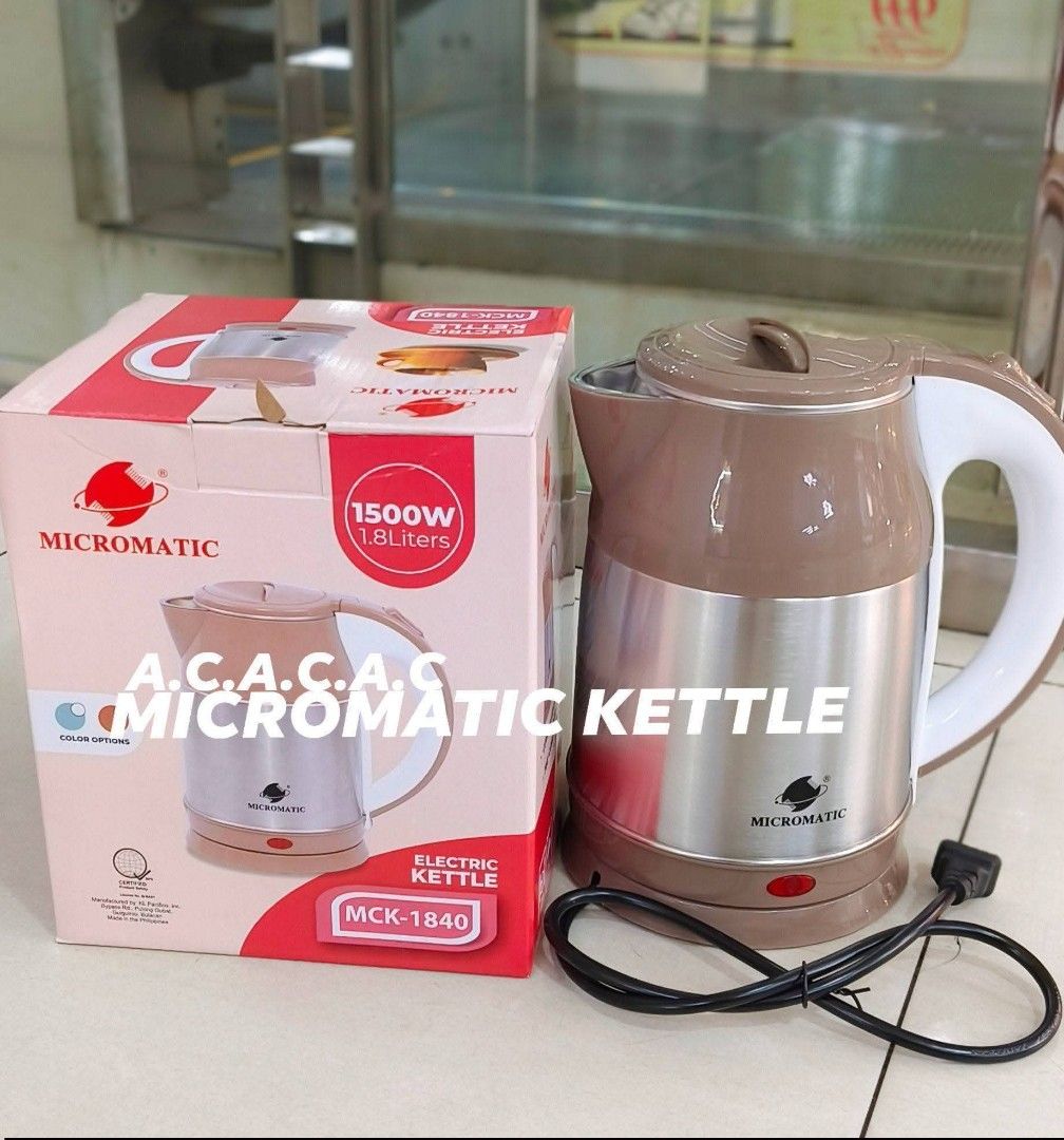 MICROMATIC KETTLE 1.8L (Category: Kettles & Airpots) located in Manila. Submitted by yzcartph (Listing ID 1462852825, Image 2). Description: .