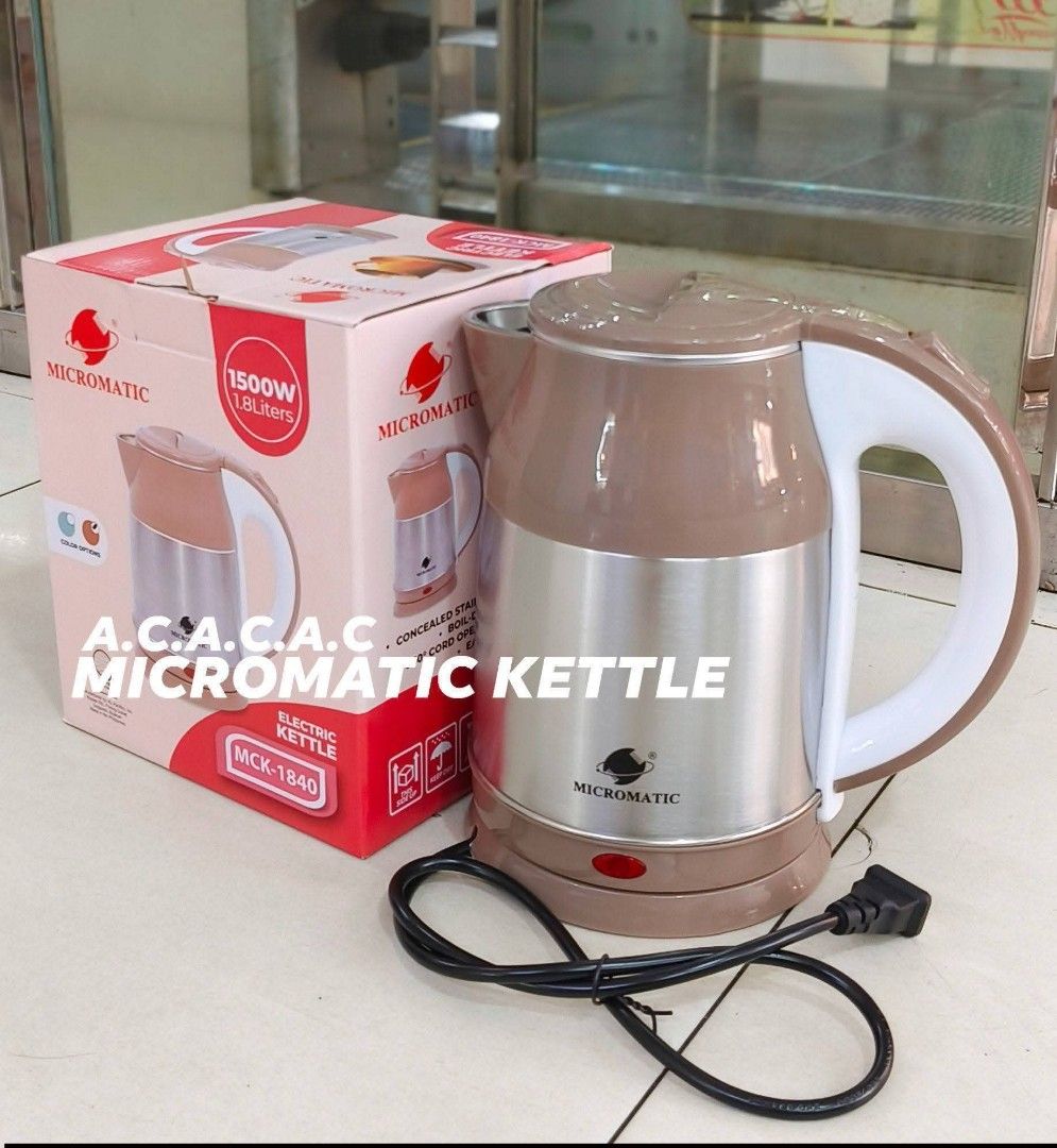 MICROMATIC KETTLE 1.8L (Category: Kettles & Airpots) located in Manila. Submitted by yzcartph (Listing ID 1462852825, Image 3). Description: .