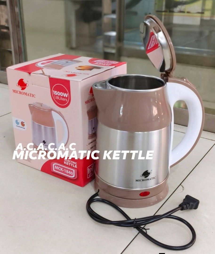 MICROMATIC KETTLE 1.8L (Category: Kettles & Airpots) located in Manila. Submitted by yzcartph (Listing ID 1462852825, Image 1). Description: .
