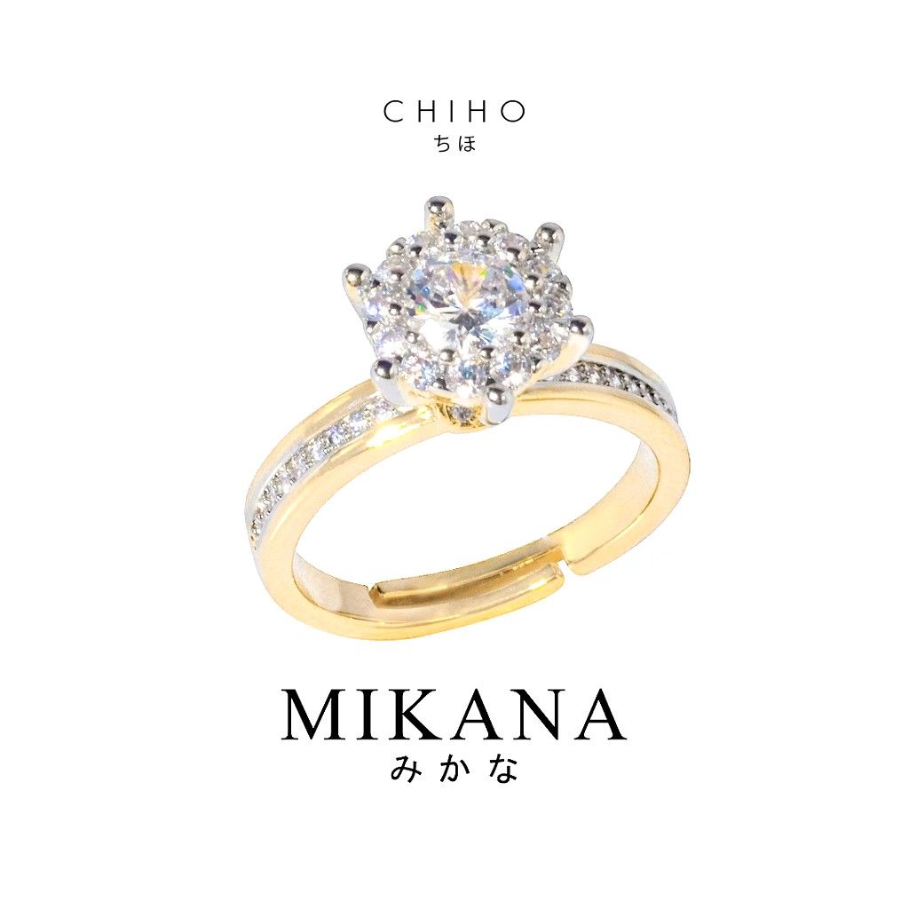 Mikana Promise Ring (Category: Rings) located in Manila. Submitted by shaneicawat (Listing ID 1462852846, Image 1). Description: - Two tone 18k Gold plated - With box - Good as new.