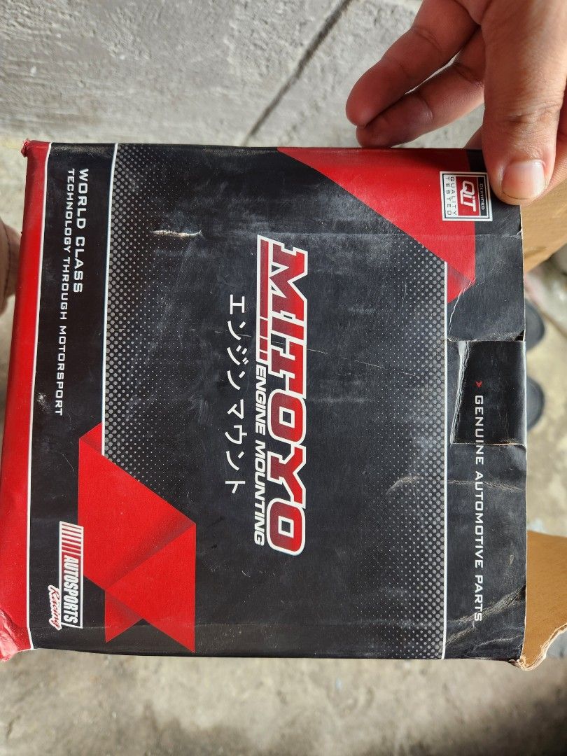 Mitoyo Engine Mounting for Mirage A/T 2910A106 (Category: Engine and Aircon Parts and Accessories) located in Manila. Submitted by aionsev.16 (Listing ID 1462685767, Image 1). Description: - Mitoyo Engine Mounting for Mitsubishi Mirage (A/T) - Part Number: 2910A106 - High Performance & Durability - Genuine Automotive Part - World-Class Technology (Motorsport Inspired) - Please check photos for exact item details. usef for 2 months lang reason for