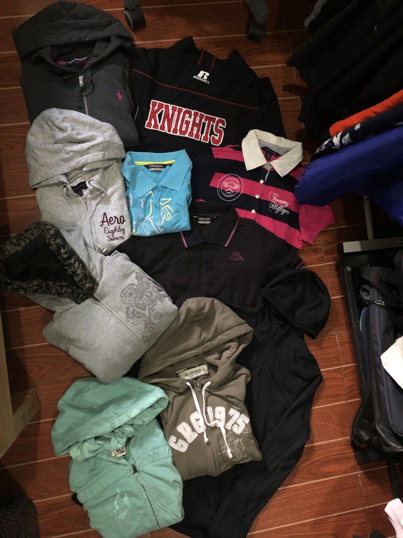 MIX GARMENT FOR WOMENS (Category: Coats, Jackets and Outerwear) located in Cavite. Submitted by secondhandco.archive552 (Listing ID 1462755658, Image 1). Description: -MIX GARMENT FOR WOMENS -NEGOTIABLE FOR SURE BUYERS -UNLI VC AND VOUCH -DM ME FOR MORE DETAILS RL, AEROPOSTALE, TOMMY HILL, KAPPA, PATAGONIA, RUSSEL, Y2K, VOLCOM.