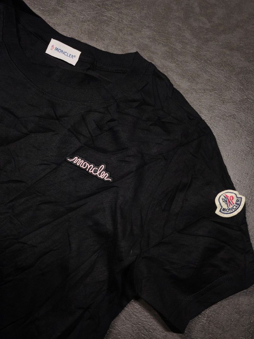 Moncler Cursive Script Cotton Shirt (Category: Shirts) located in Kalibo. Submitted by relivethearchives (Listing ID 1462705372, Image 2). Description: Moncler Cursive Script Cotton Shirt in Excellent to as New Condition Size Large Women on tag DIMES Width: 17 Length: 22 📍 Need Wash.