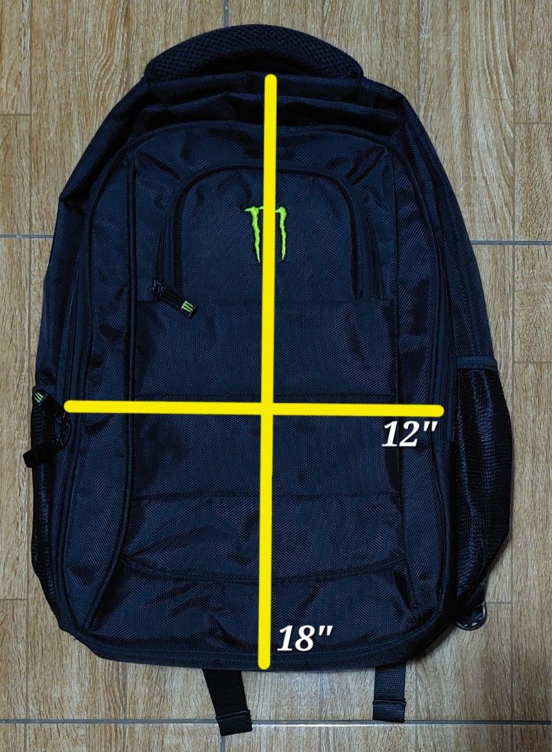 Monster Energy Backpack (Category: Backpacks) located in Baguio. Submitted by wagwagan_001 (Listing ID 1462780584, Image 3). Description: excellent.