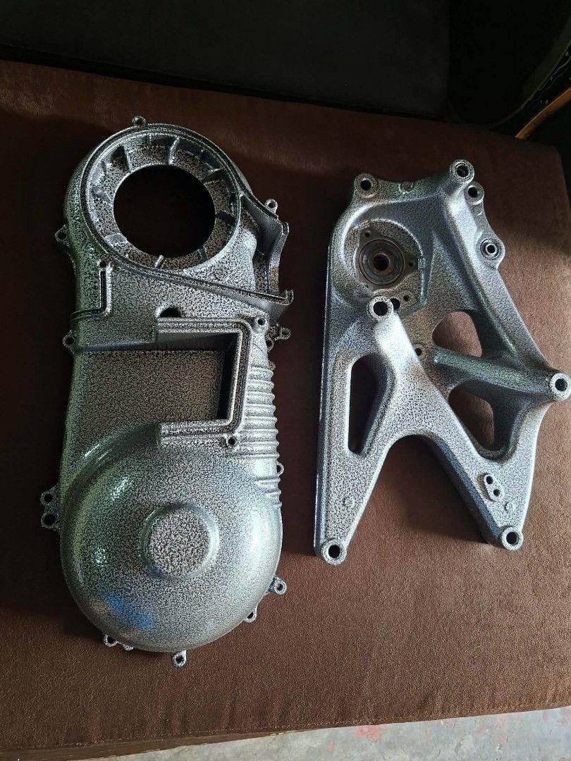 Motorcycle Crankcase Cover and Bracket Silver (Category: Other Motorcycles Parts and Accessories) located in Quezon City. Submitted by madelrivera (Listing ID 1462697964, Image 3). Description: Hammer tone silver Swap 3k free install Nmax v1 only Location carlos extension san bartolome nova qc.