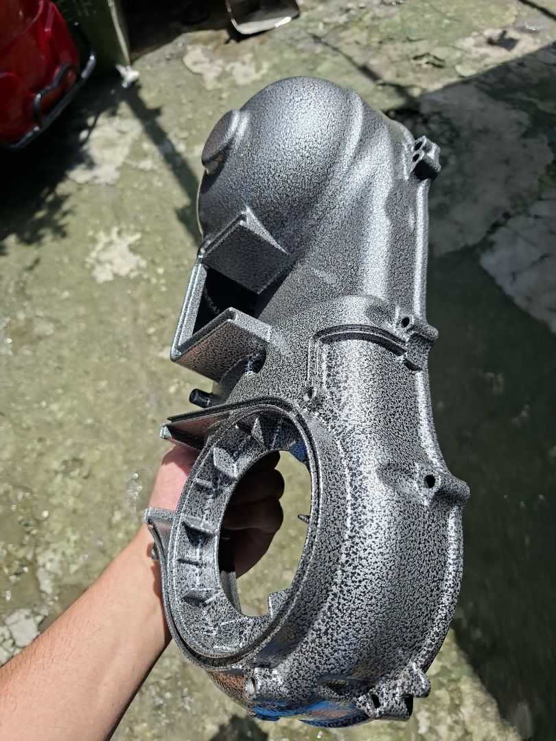 Motorcycle Crankcase Cover and Bracket Silver (Category: Other Motorcycles Parts and Accessories) located in Quezon City. Submitted by madelrivera (Listing ID 1462697964, Image 2). Description: Hammer tone silver Swap 3k free install Nmax v1 only Location carlos extension san bartolome nova qc.