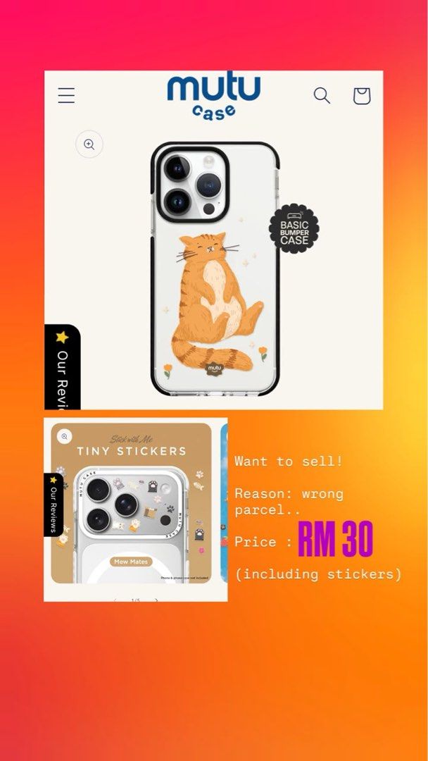 Mutu Casing (Category: Cases & Covers) located in Shah Alam. Submitted by frhnrmz (Listing ID 1462710102, Image 1). Description: Brand new and comes with the stickers as well. Black Basic Bumper / Iphone 17 *Delivery charge can be revised according to the rate when sending for postage.