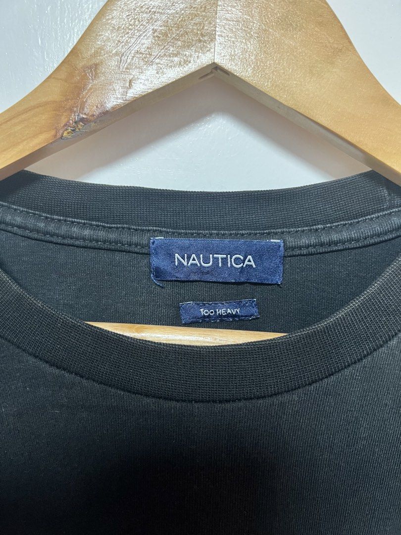 Nautica JP "Too Heavy" Arch Logo (Category: Tshirts & Polo Shirts ) located in Muntinlupa City. Submitted by thriftdripbyjm (Listing ID 1462712158, Image 2). Description: Color rate: 10/10 Dimes: 26x30 Sleeve: 10 Issue: none Price: 1500+sf.