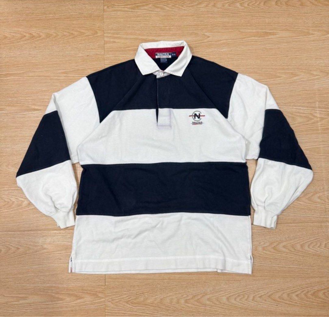 nautica longsleeve stripe polo (Category: Tshirts & Polo Shirts ) located in Manila. Submitted by maggielindemann (Listing ID 1462852944, Image 1). Description: size M/M on tag, XL fit tho 24x29 bought here for 1,499 used once after buying here.