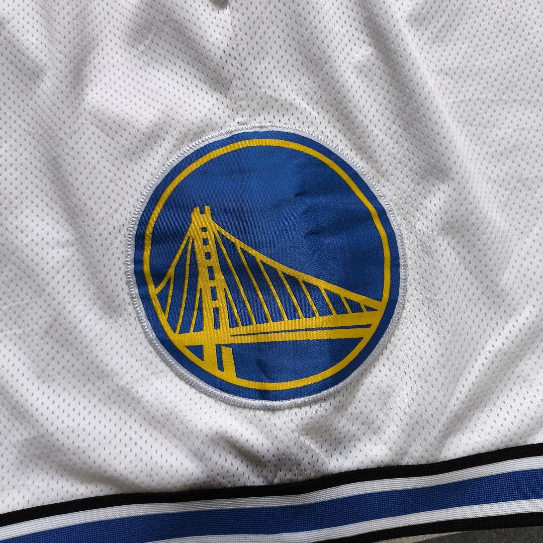 NBA "Golden State Warriors" Baller Short (Category: Activewear) located in Manila. Submitted by shykes_26 (Listing ID 1462860089, Image 3). Description: Dimensions: Waist: 32-48 Length: 21 Hem: 14 Issues: washable stain.